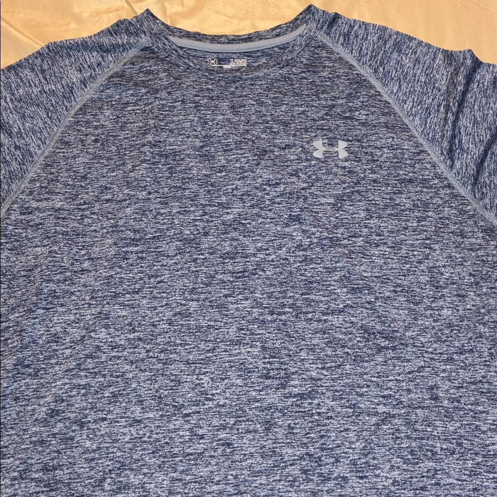 Under Armour Heathered Blue Performance Tee